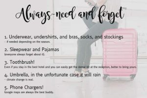 Essentials to Bring for a Comfortable Stay