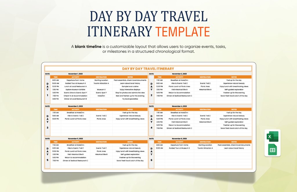 From Check-in to Check-out: A Day-by-Day Travel Guide